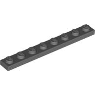 Lego destička 1x8, tmavě modro šedá (4210998)